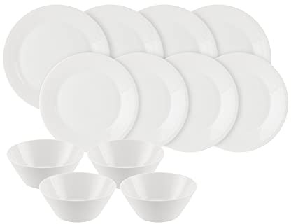 Royal Doulton 1815 Pure - Juego de 12 piezas, color blanco