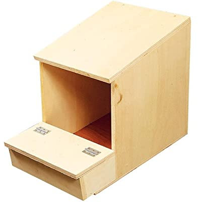 Nido per galline ovaiole in legno pollaio gabbia ricovero sala covatrice scivolo con coperchio
