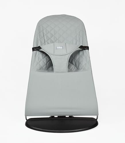 Bezug auf Babywippe. Bezug Belltop kompatibel mit BabyBjörn Wippe: Balance, Soft und Bliss. Babysitz für Babywippe. Hypoallergenic Baumwolle Steppun. Ergonomische Passform. (Grau)