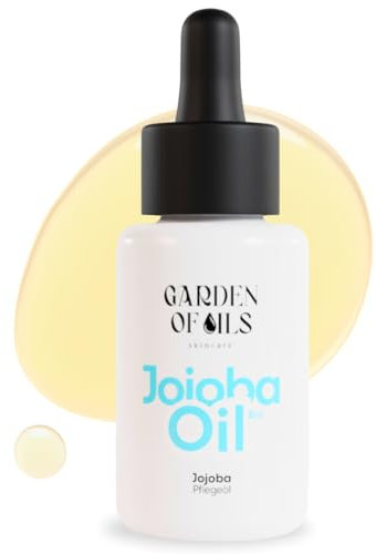 Jojobaöl BIO kaltgepresst (30ml) | 100% rein & vegan Glasflasche mit Pumper | Pflegeöl für Körper, Gesicht, Haare, Nägel