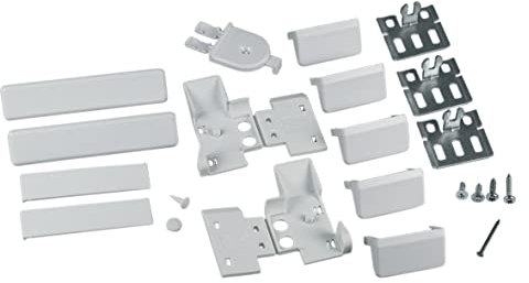 easyPART Kompatibel/Ersatz für GAGGENAU 00491368 Befestigungssatz Flachscharnier Scharnier Montageset Kunststoff weiß Kühlschrank Gefrierschrank passend auch Küppersbusch 430153 und 05276742