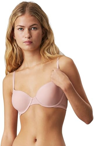 Calvin Klein Reggiseno T-Shirt Donna Lightly Lined con Ferretto, Rosa (Subdued), 2D
