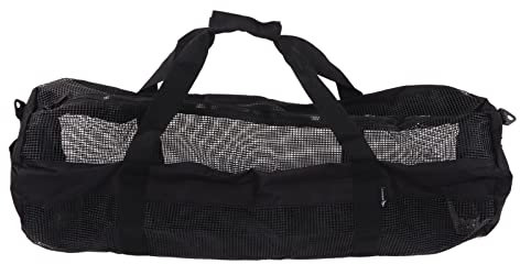 Agatige Tauchtasche, Mesh Duffle Tauchtasche Faltbare Tauchnetztasche Mesh Dive Duffel Bag Große Strandtaschen Leichte Netztasche Mit Griff Zum Schnorcheln