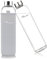 Ryaco Bouteille d'eau en verre de 750 ml/25oz sans BPA– Bouteille en borosilicate anti-fuite–Idéale pour maison, les voyages, le sport, le yoga, la gym, les boissons chaudes et froides avec