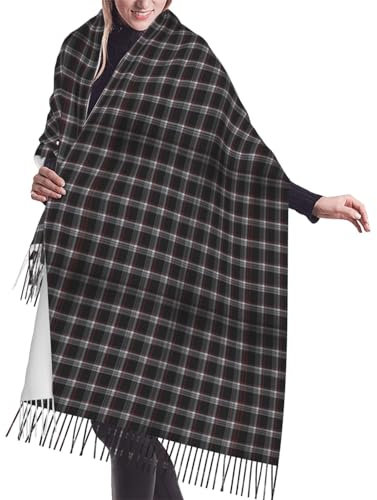 GRatka Schal, Golf Gti Plaid, Unisex-Schal mit Fransen, groß, warm, weich, Kaschmir-Gefühl, Tücher, 196 x 68 cm