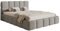 Selsey Bett Polsterbett 140 x 200 cm Boucle Gewebe Reißfest Cloudy Grau