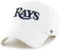 47 MLB Mütze, weiß, Team-Farbe, Primär-Logo, zum Aufräumen, verstellbarer Riemen, Einheitsgröße für Erwachsene, Tampa Bay Strahlen, Einheitsgr��e