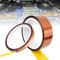 Joaecosmhui Klebeband (10mmx33m + 30mmx33m), Hitzebeständiges Polyimid Klebeband, 3D Drucker Hitzebeständiges Tape, Gold Keine Rückstände Wärmebänder für Elektronik Leiterplatten DIY Handwerk