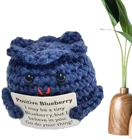 Emotionale Unterstützung Gemüse häkeln,Positives Gemüse häkeln - Zwiebel-Blaubeerhase Emotionale Unterstützung Häkelpuppe | -Zwiebel-Blaubeer-Häschen zur emotionalen Unterstützung,