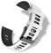 RoYiio Bracelet Silicone pour Largeur Pattes de Montre 22mm, Doux et Confortable, étanche, Bracelet de Remplacement Sport pour Hommes Femmes - Blanc Noir