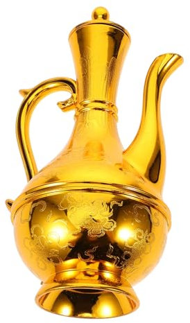 KICHOUSE Jarra De Ofrecimiento Buda Decoración Multifuncional Para Hogar y Oficina Jarra De Base Estable Para Agua y Licor Estilo Artístico y Práctico Compacto y Capacidad Racional