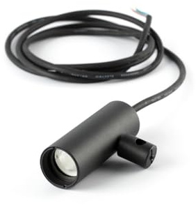 FARO CLAP - Lampada da soffitto a sospensione slim 15°, colore nero, 2700 K, IP65