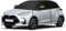Halbe Autoabdeckung Ersatz für Toyota Yaris 2013-2024 XP150 Hatchback, Halbgarage, Verdickter Allwetter Halbabdeckung Reflektierende Autoabdeckung wasserdichte Schutzhülle UV-Schutz Schneeschutz