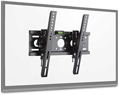 14-32 Flat Tilting TV Wall Mount with Level, Tilt TV Wall Mount Extendable Profile TV Bracket for Flat Curved LED LCD OLED TVs, Max VESA 200x200mm Support Up to 40kg/88lbs
