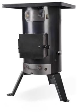 WANGHAI-666 Estufa de Leña Estufa de calefacción for el hogar, Estufa de leña, Estufa Rural de Invierno for Acampar al Aire Libre, Estufa de calefacción móvil portátil Estufa de Leña