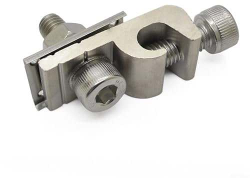 Yuanpgky Capicorda di messa a terra per pannelli solari, in acciaio inox, resistenti alla messa a terra, clip di messa a terra (2 pezzi)
