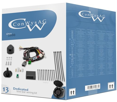 ConWys AG Fahrzeugspezifisch Elektrosatz 13-Poli kompatibel mit Audi Q7 4L SUV 04.2006-05.2015