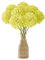 JOZMMZEOOA 12 Stück Hortensien Kunstblumen,Künstliche Hortensien Plastikblumen Kunstblumen Seiden Kugel-Chrysanthemen Seide Pompon Chrysantheme Dekoblumen,für Hochzeits Deco,Heimdeko,Büro (Gelb)