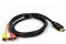 Cable HDMI Macho a 3 RCA AV, Cable 1.5 Metros HDMI a RCA, Adaptador de Audio Vídeo, Transmisión Unidireccional para Televisor, Proyector, Receptor HDTV, VHS, VCR, Cámara, STB, Reproductores de Medios