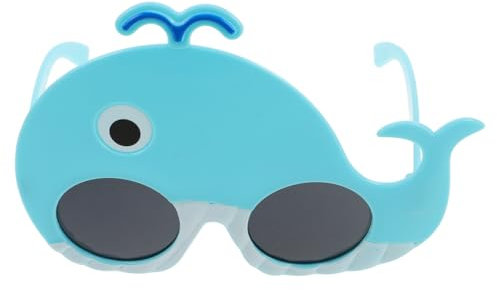 Beaupretty 1 Paar Wal-Kostümbrille Party-Sonnenbrille tier sonnenbrille süße Sonnenbrille Neuartige Sonnenbrillen für Erwachsene lustige brille für Plastik Sky-blue