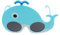 Beaupretty 1 Paar Wal-Kostümbrille Party-Sonnenbrille tier sonnenbrille süße Sonnenbrille Neuartige Sonnenbrillen für Erwachsene lustige brille für Plastik Sky-blue