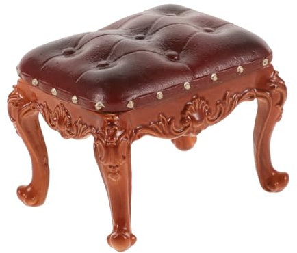 KICHOUSE Mini -Hintergrundstuhl Miniatur simulieren für Weiß Die realistisch Puppenhaus Puppenmöbel Stuhlverzierung Mini-Hausdekoration Mini-Schminkstuhl Stuhlmodell Ornament PVC