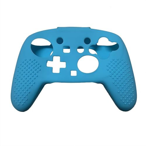 Funda protectora transparente para controlador Switch 2 Pro, funda protectora transparente de cristal duro para Switch 2 Pro, protector de gamepad antideslizante, para accesorios Switch2 Pro (azul)