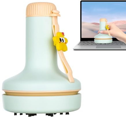 Jukeoiu Desk Vacuum,Desk Vacuum Cleaner | Cordless Rechargeable Handheld Machine Cleaning Brush Portable for PC Computer Keyboard Interior