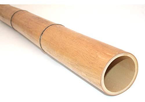 Madake Tige en bambou naturel - 180 cm de long - 8-10 cm de diamètre - Traité thermiquement - Conique - Pour projets de jardin et constructions