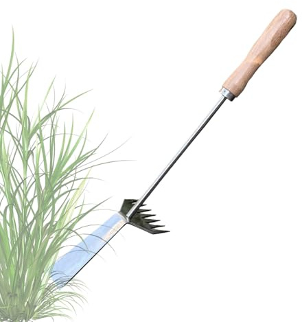 lisutupode Unkrautstecher, aus robustem Metall, 2-in-1 Garten-Starter – Werkzeug zum Entfernen von Kräutern für den Garten, zum Entfernen von Unkraut, Bodenbearbeitung im Garten, Hof und