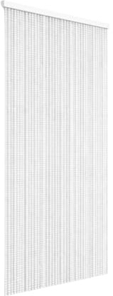 MOHOME Tenda Antimosche Per Porta Esterna Pallini Morbidi 100x220 cm Bianca Proteggi Sole Lavabile Casa Balcone Porte Campeggio Mosche Interno Tenda Porta Esterna Finestra Terrazzo Zanzare Privacy