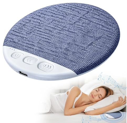 Altavoz de Almohada Bluetooth 5.4, Mini Altavoz Bluetooth Portátil con Ruido Blanco y Temporizador, Altavoz Plano para Dormir Bajo Almohada, Enceinte Privada sin Auriculares para Dormir de Lado USB-C