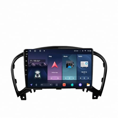 Portable Car Screen for Nissan Juke 2010-2014 Car Audio Receivers, Hd Display, Portable Live Navigation, Music Video Player, Bluetooth Hands-Free, 8 Core 8G+256G