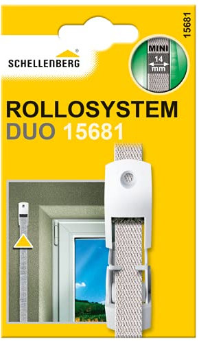 Schellenberg 15681 Guide de sangle pour volet roulant à joint brosse, blanc