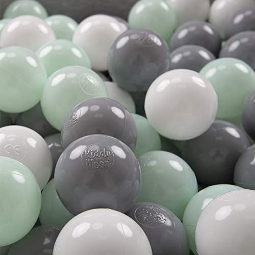 KiddyMoon Bälle für Bällebad 6cm Baby Spielbälle Kinder Plastikbälle Made In EU