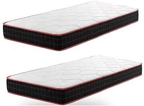 Lot 2 Matelas 90x190 Epaisseur 14CM.Mousse A Mémoire.Durable,Respirant