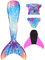 shepretty meerjungfrauenflosse mädchen Neuer Mermaid Tail Badeanzug für Erwachsene und Kinder,M2fen,130