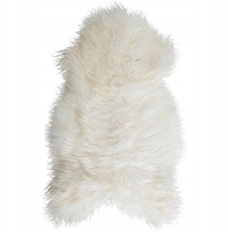 Tannery Sheepskin Schaffell Natürliche weiße isländische Teppiche, Amazing Schaffell, Schafsleder, Schafsleder Bereich, Teppiche, Teppich, Teppiche Lange Wolle (90cm/50cm)