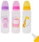 3 Pack Baby Milk and Water Bottles Easy Grip with Soft Silicone Medium Flow Teats 250ml 8.5oz, Fun and Cute Animal Designs (Lion and Friends)