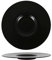 BigBuy Home Plato Llano Neat Porcelana Negro (Ø 30 cm)
