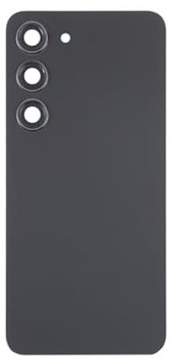 Scocca vetro Copribatteria posteriore Per Samsung Galaxy S23 SM-S911B SM-S911, Ricambio Con Biadesivo e Vetro Fotocamera compreso, Cover Back (nero)