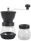 Eidyer Manual Coffee Bean Grinder, Handheld Portable Coffee Mill Ceramic Bur with Adjustable Coarseness, with Transparent Storage Jar, Compact Design for Home, Office,Travelling & Outdoors