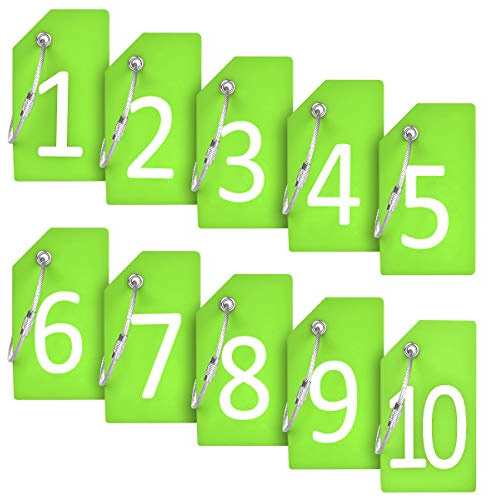 Silicone Luggage Tag with Name ID Card to Quickly Spot Suitcase(Green10Tag)