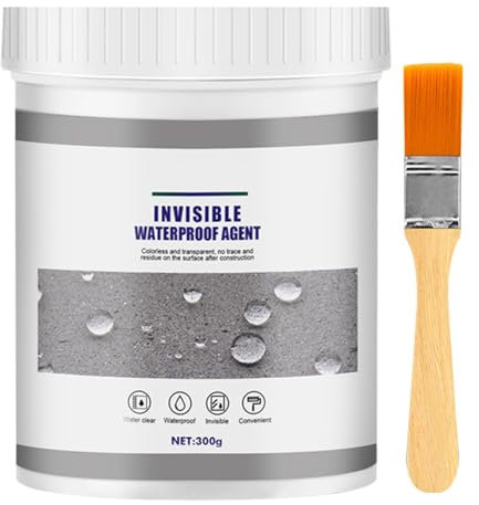 Invisible Waterproof Agent 100g, Transparent Insulation Sealant, Clear Waterproof Coating Agent Anti-leakage Repair Spray Glue Grout Sealer for Outdoor Home Bathroom Roof Gutter