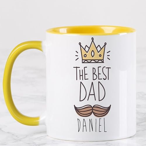 Wanapix | Taza Personalizada Día del Padre | Taza Orginal para Regalar a Papa | Tazas Graciosas | Apto Microondas y Lavavajillas | Best Dad