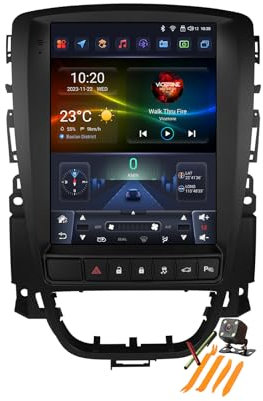 YLOXFW Autoradio Stereo Android 13.0 Navi für Opel Astra J 2006-2015 Sat GPS Navigation 9.7 zoll Cartablet DVD Multimedia Player FM BT Receiver mit Carplay 4G 5G WIFI DSP SWC,Ts2