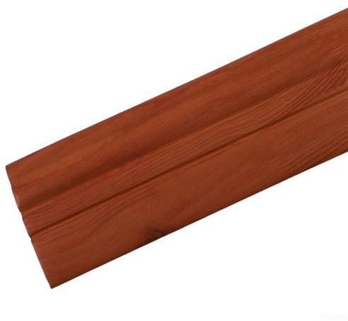 HpLive Rodapié blando de 98 mm x 10 mm x 3 m, zócalo autoadhesivo NBR para cocina y baño (grano de madera oscura)