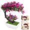 Bonsáis Artificiales de Plástico Plantas Artificiales Decorativas Pequeñas Plantas Artificiales en Maceta Planta Artificial Pequeña Plantas Artificiales Interior Decoración Interior y Exterior