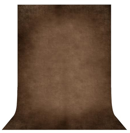 Brown Photography Backdrops for Photoshoot, Abstract Fabric 10x10ft | Vintage Studio Photo Backgrounds, Non Reflective, Easy to Use, for Portrait, Headshot, Product
