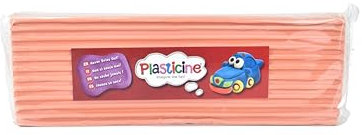Plasticine 400g, Pfirsich #92, Modelliermasse für Animatoren und Modellbauer, leicht zu Formen, ideal für Skulpturen, Modelle und Stop-Motion